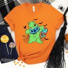 Stitch Halloween,, Stitch Horror Halloween T-Shirt