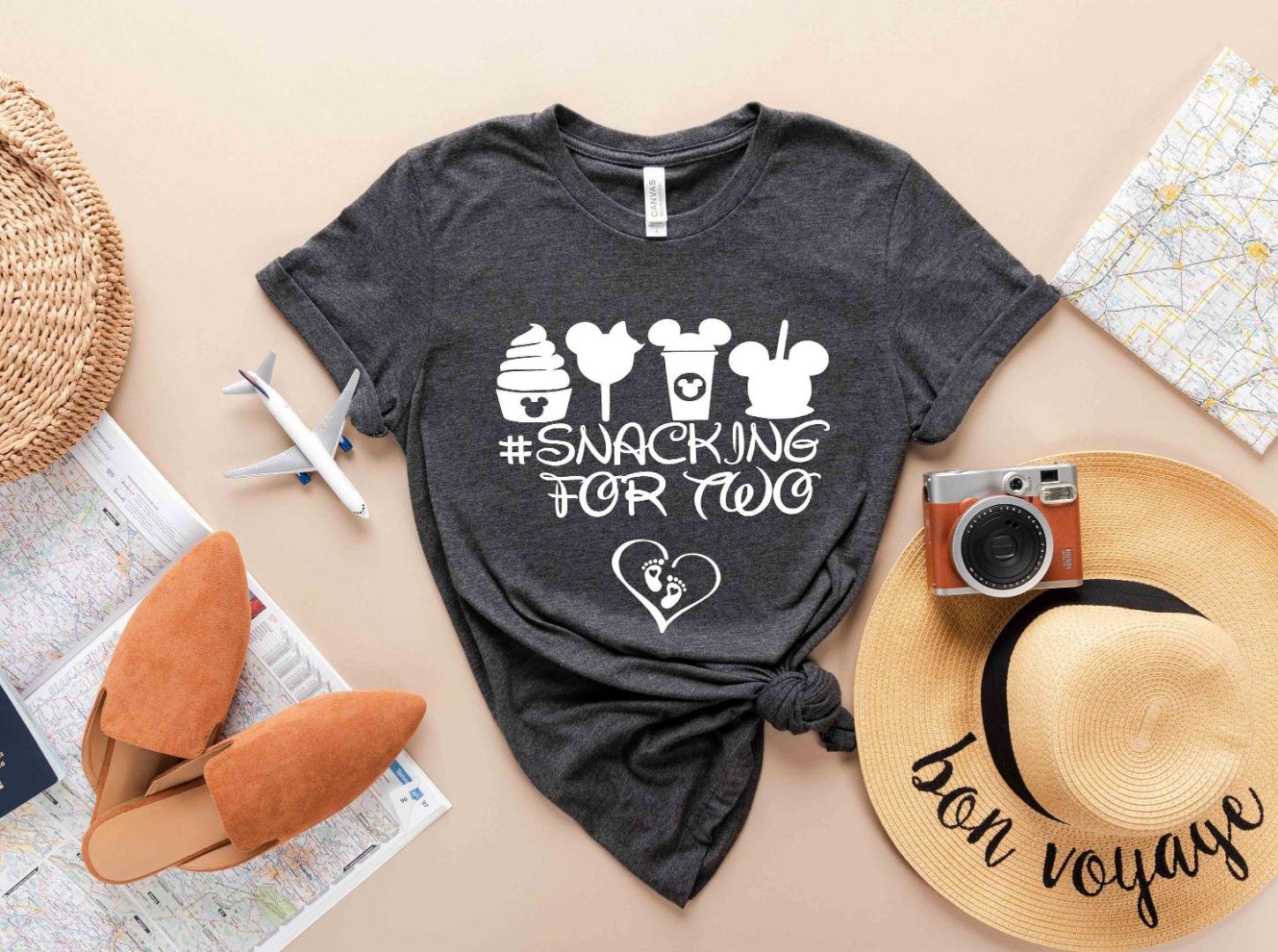 Disneyland Shirt, Snacking For Two T-Shirt, Disney