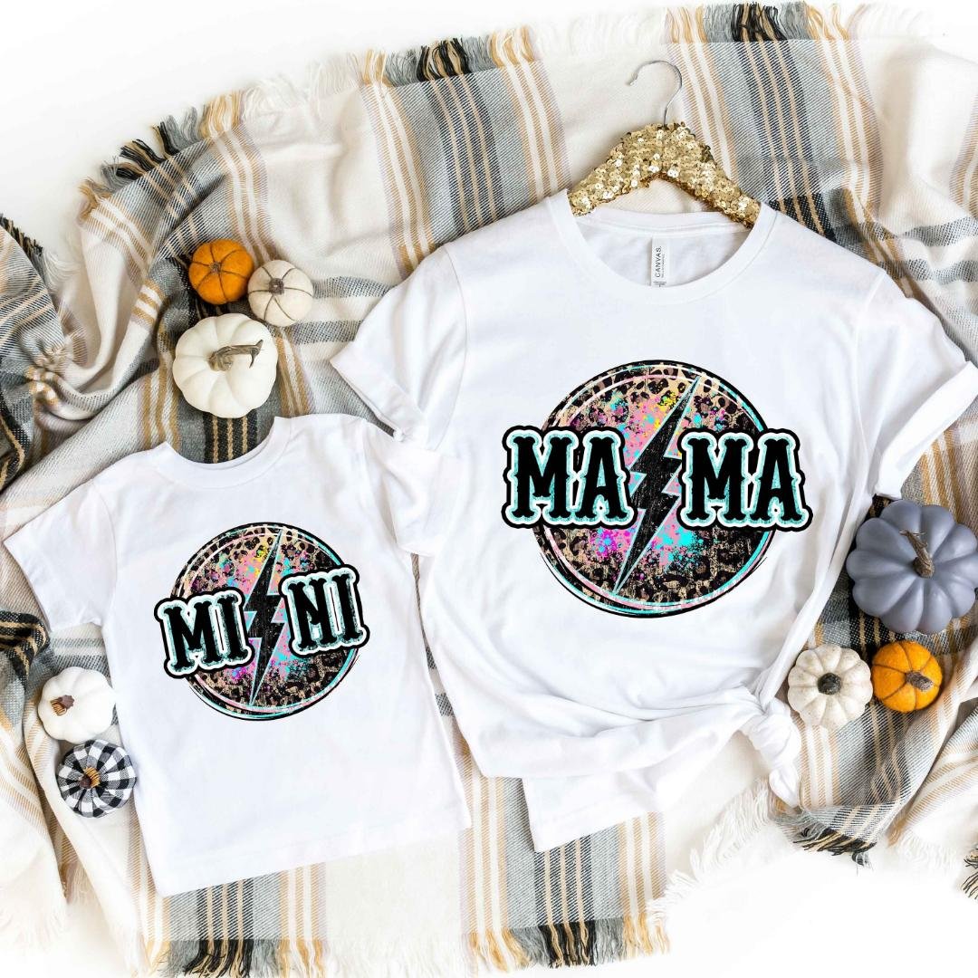Mom and Daughter Mat, Mama Mini Light Bold T-Shirt