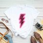 Summertime B, Leopard Neon Lightening Bolt T-shirt