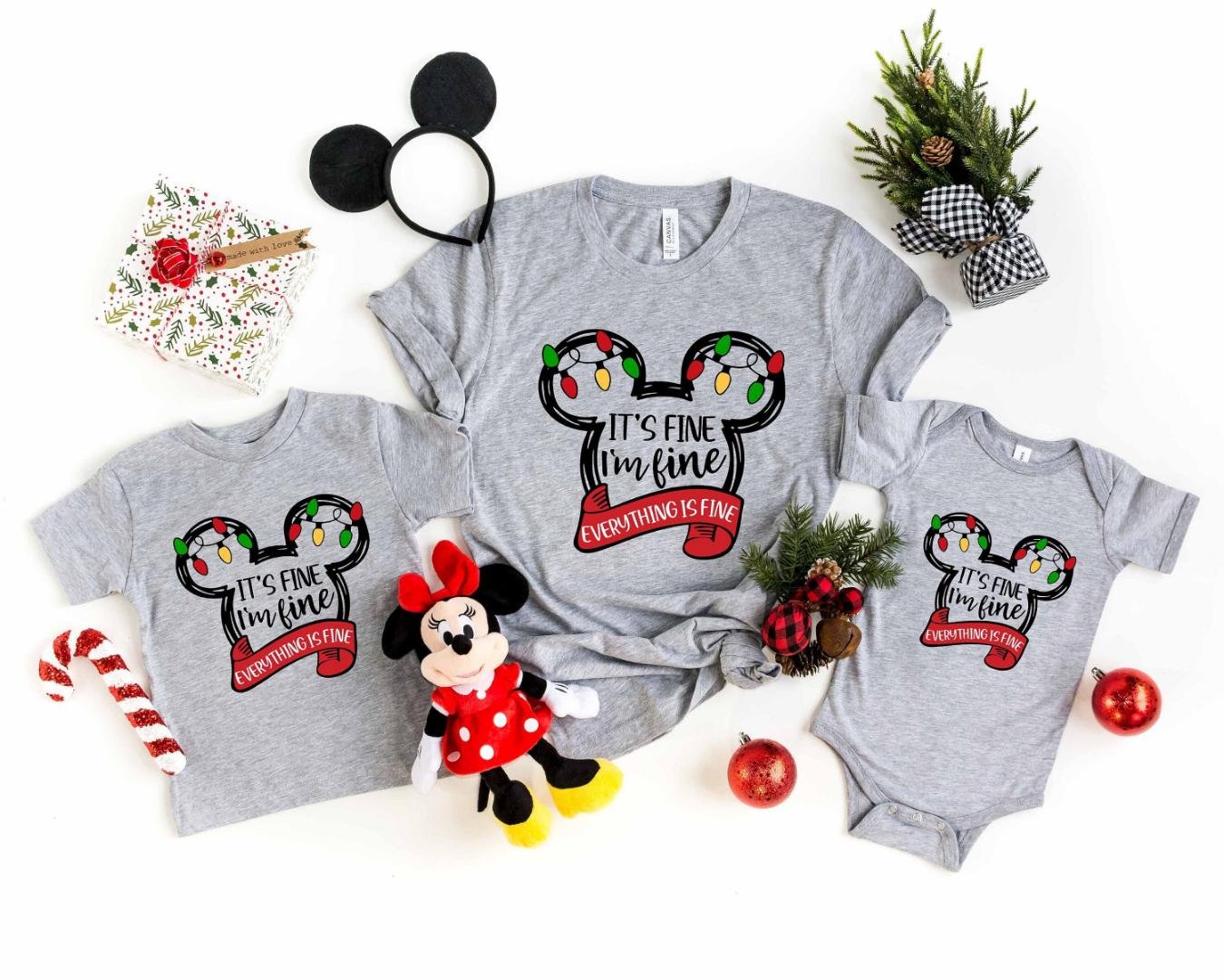 It's Fine I'm Fine Everything is Fine Mickey T-Shi
