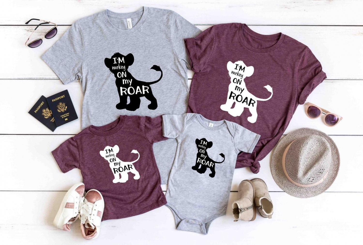 Vacation Shirt, I'm Working on My Roar T-Shirt, L