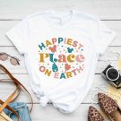 Disney Shirt, Happiest Place On Earth T-Shirt, Fam