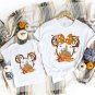 Disney Fall Couple T, Fall Minnie Mickey Ear Shirt