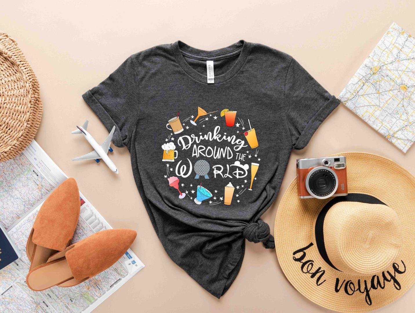 Disney Drinks S, Drinking Around the World T-Shirt