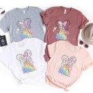 Disney Ca, Disney Watercolor Castle Minnie T-Shirt