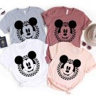 M, Disney Mickey Mouse Checkerboard Circle T-shirt
