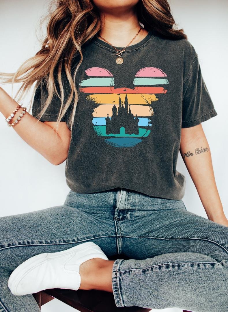 Disney Sunset C, Disney Mickey Minnie Castle Shirt
