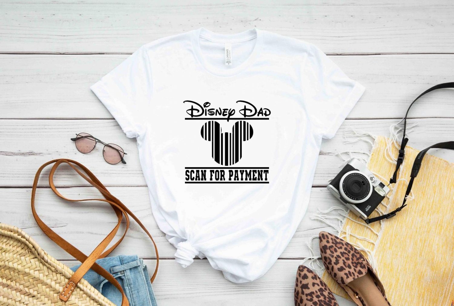 Funny Disney, Disney Dad Scan For Payment T-Shirt