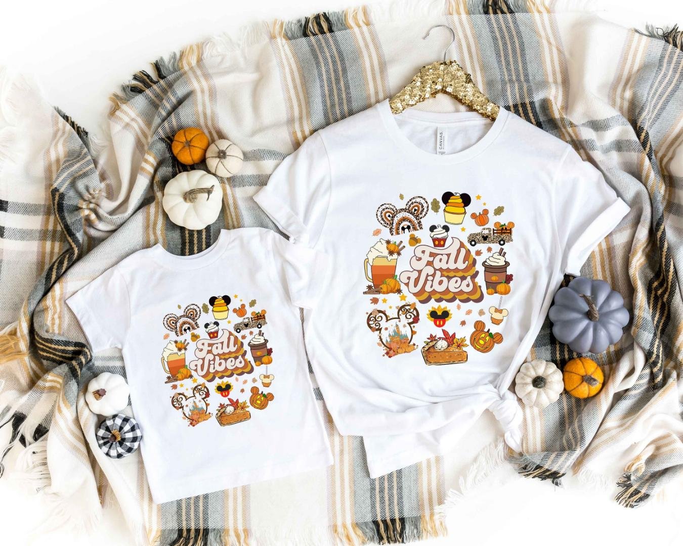 Fall Vibes Shirt, Cute Fall Disney Mickey Shirt, F