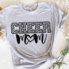 Cheerleader Mom Shirt,, Cheer Mom Leopard T-Shirt