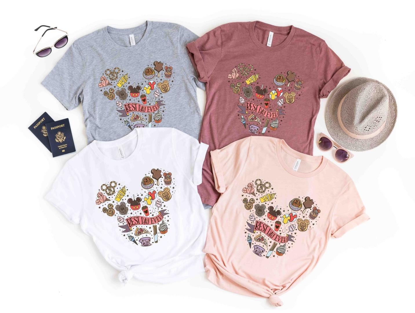 Cute Disney F, Best Day Ever Disney Snacks T-Shirt