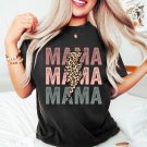 Leopard Mama Shirt, Retro Vintage Mama Shirt, Mom