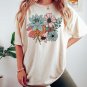 Pressed Flowers Tshirt,Boho Wildflowers Cottagecor