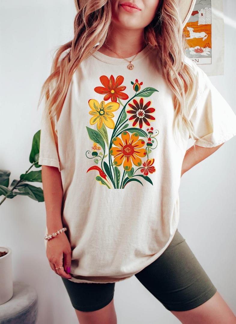 Wildflower Tshirt, Pressed Flowers Shirt, Wild Flo