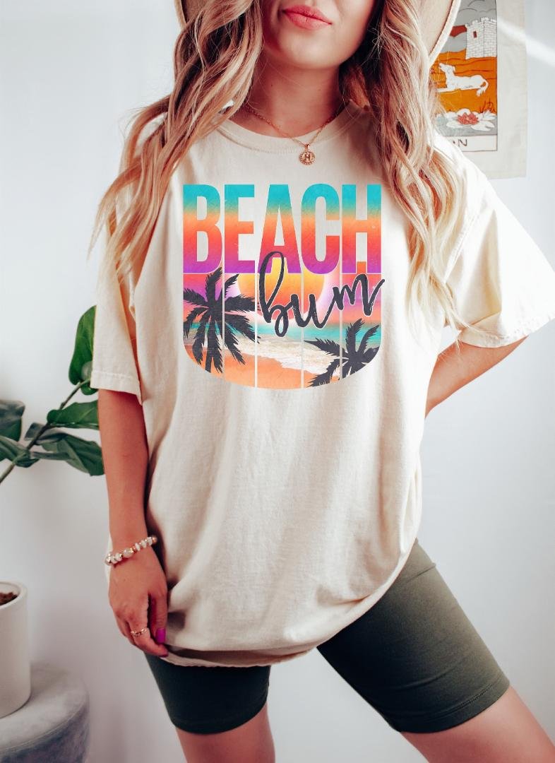Beach Shirt, Beach Bum Shirt, Summer Shirt, Bestie