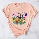 Hair Dresser Shirt,, Hair Stylist Bouquet T-Shirt