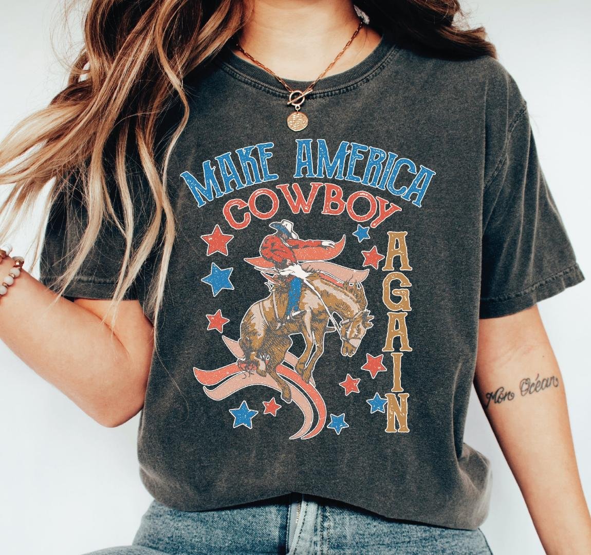 Co, Make America Cowboy Again Shirt