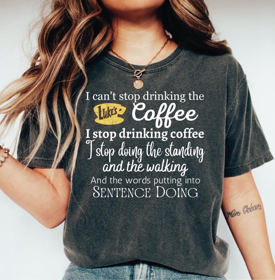 Retro Text Luke, Luke s Diner Stars Hollow Shirt 