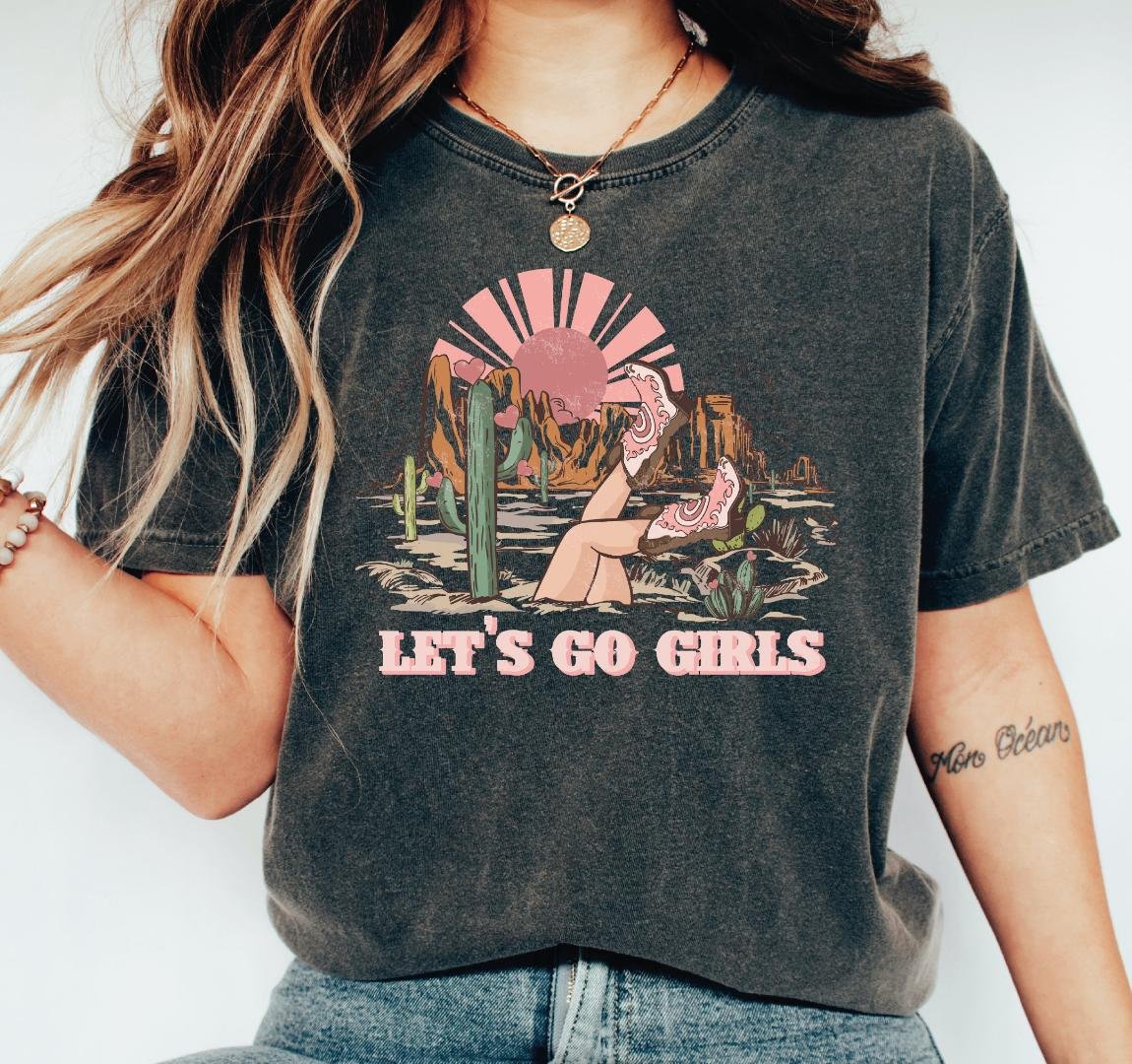 Retro Lets Go, Lets Go Girls Shirt 