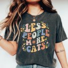 Retro Cat Lover Shirt, Less People More Cats Shirt