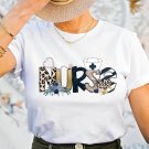 Nurse Shirt, Leopard Design Nurse Shirt, Nurse Lif