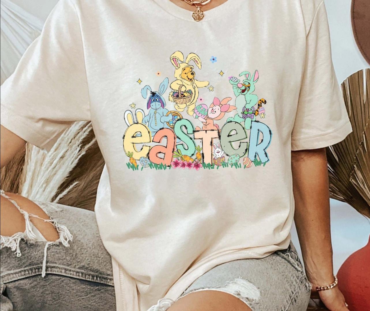 Happy Easter Shirt,, Winnie The Pooh Easter Shirt