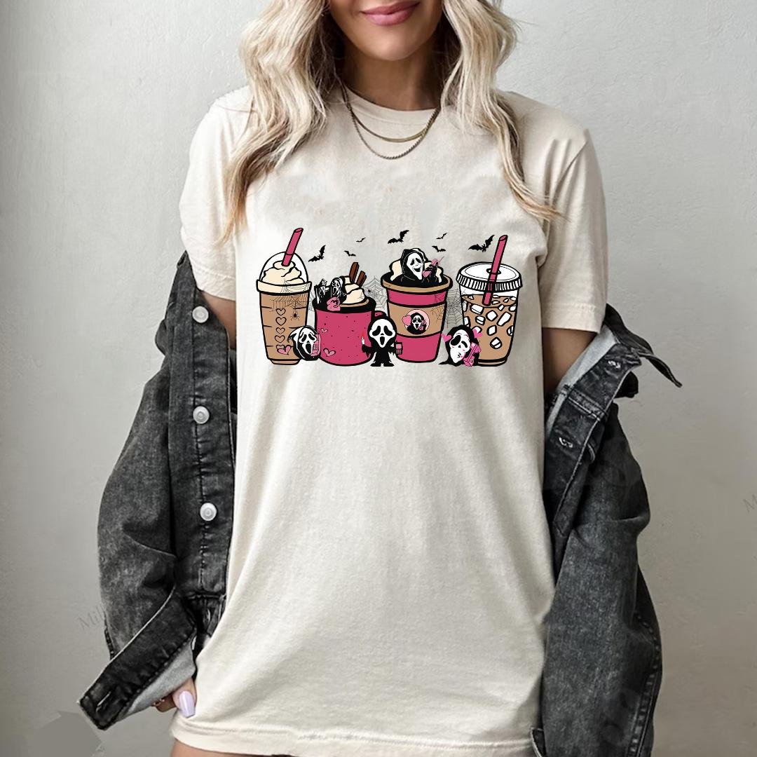 Scream Coffee Halloween S, The Ghost Coffee Shirt
