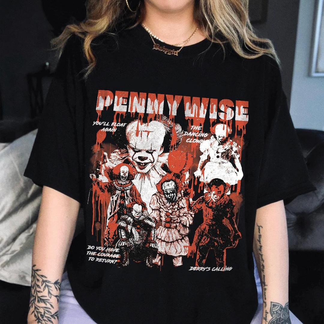 Retro Halloween Penny Wise, Retro Penny Wise Shirt