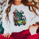 Retro Merry Christmas Horror Movie Characters shir