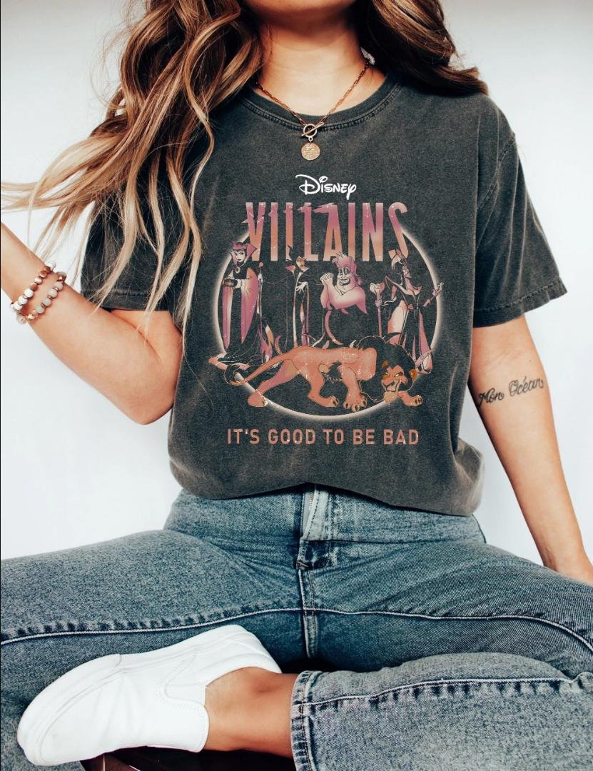 Disney Bad G, Retro Disney Villian Character Shirt