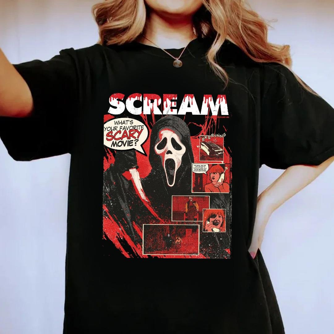 Retro Scream Hallowe, Retro 90s Scream Movie Shirt