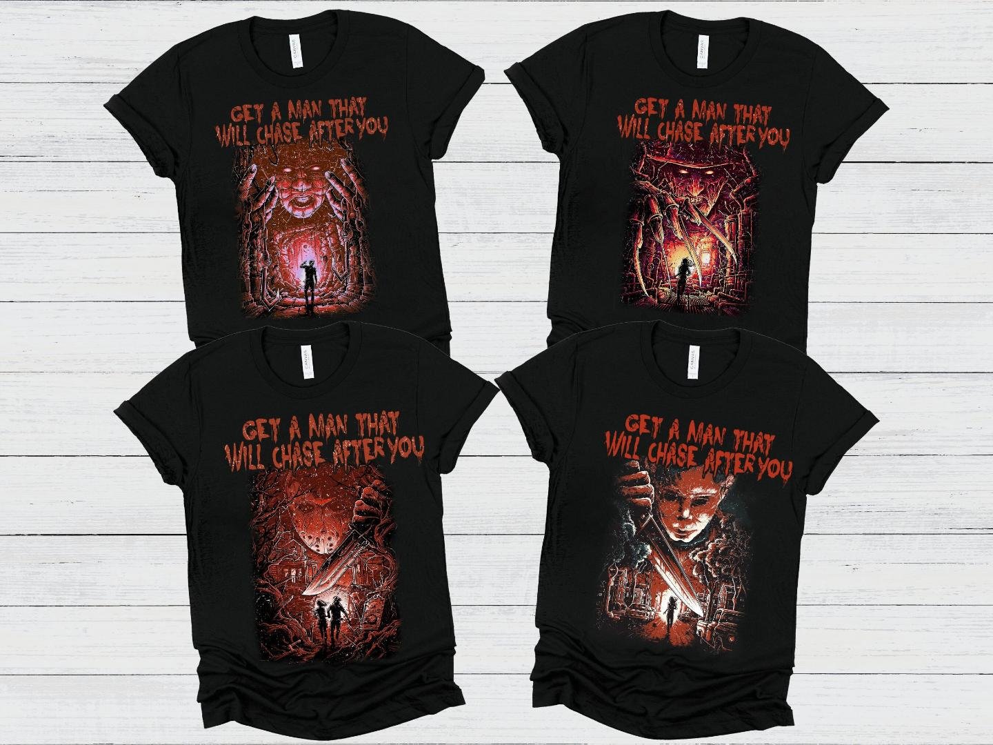 Vintage Horror Hall, Retro 90s Horror Movies Shirt