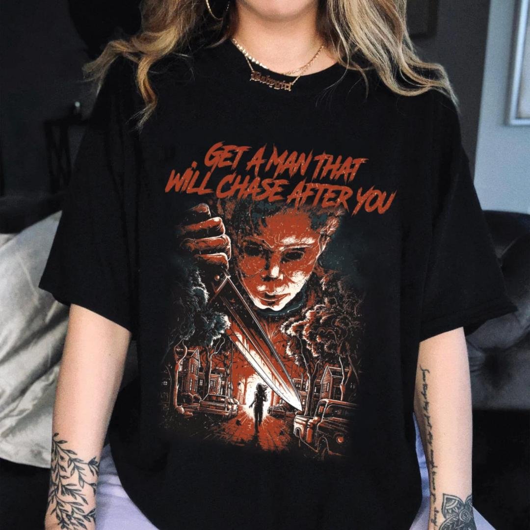 Get A Man That Will, Retro 90s Michael Myers Shirt