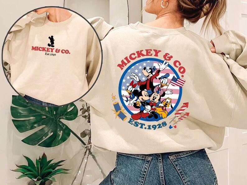 Retro Mouse Independ, Mickey&Co 4th of july shirts