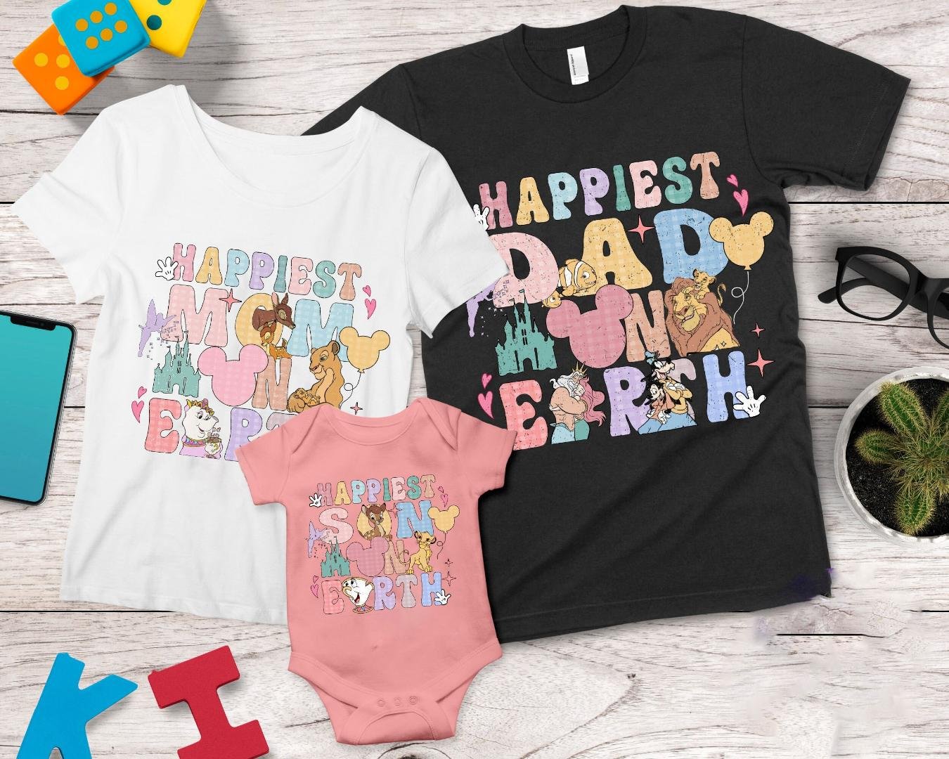 Happiest Dad On Earth, Happiest Mom On Earth Shirt