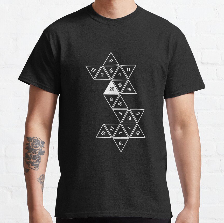 Unrolled D20 T-shirt
