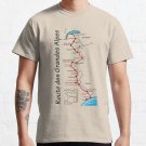 Route des Grandes Alpes map T-shirt