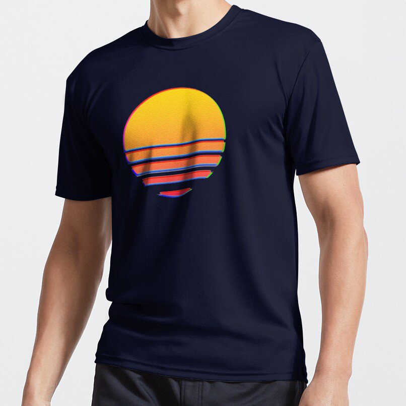 Outrun Retro Sun T-shirt