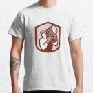 Electrical Lighting Technician Carry Spotlight Shield T-shirt