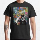 Monkey Thinker - Banksy Urban Contemporary Colorful Street Art -  DJ Chimp T-shirt