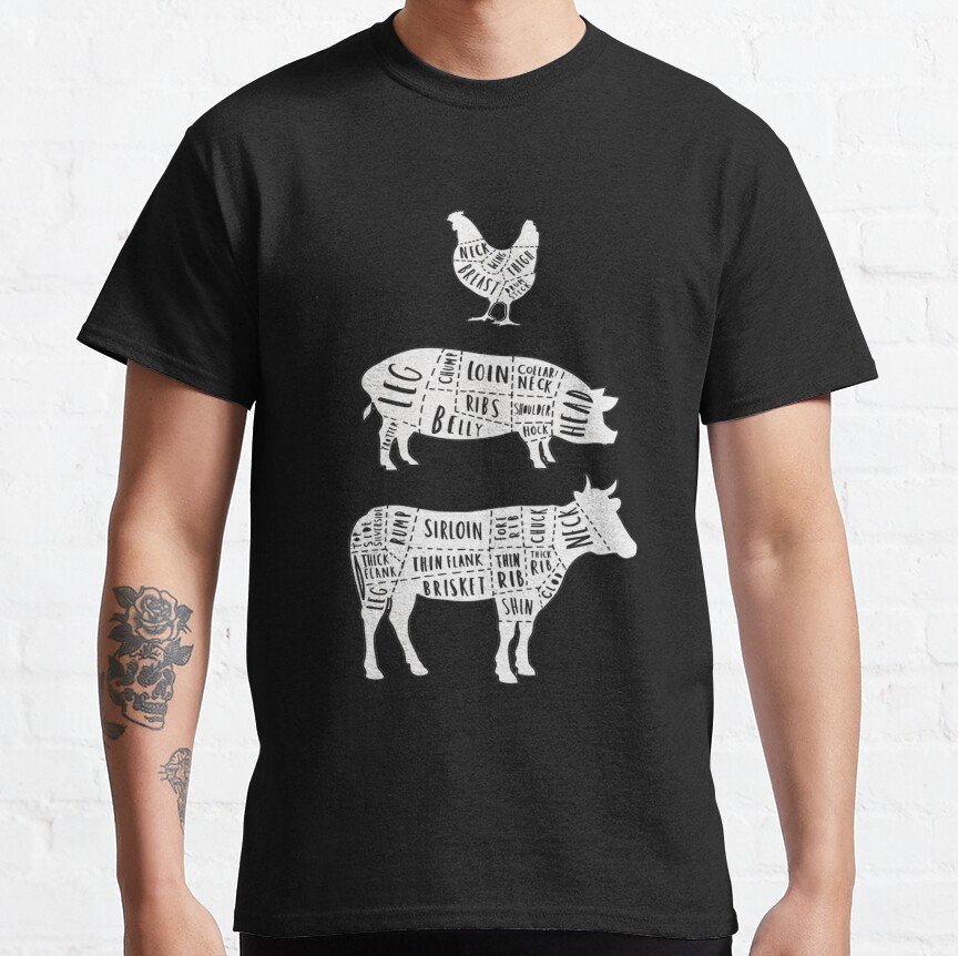 Animal Cuts guide T-shirt