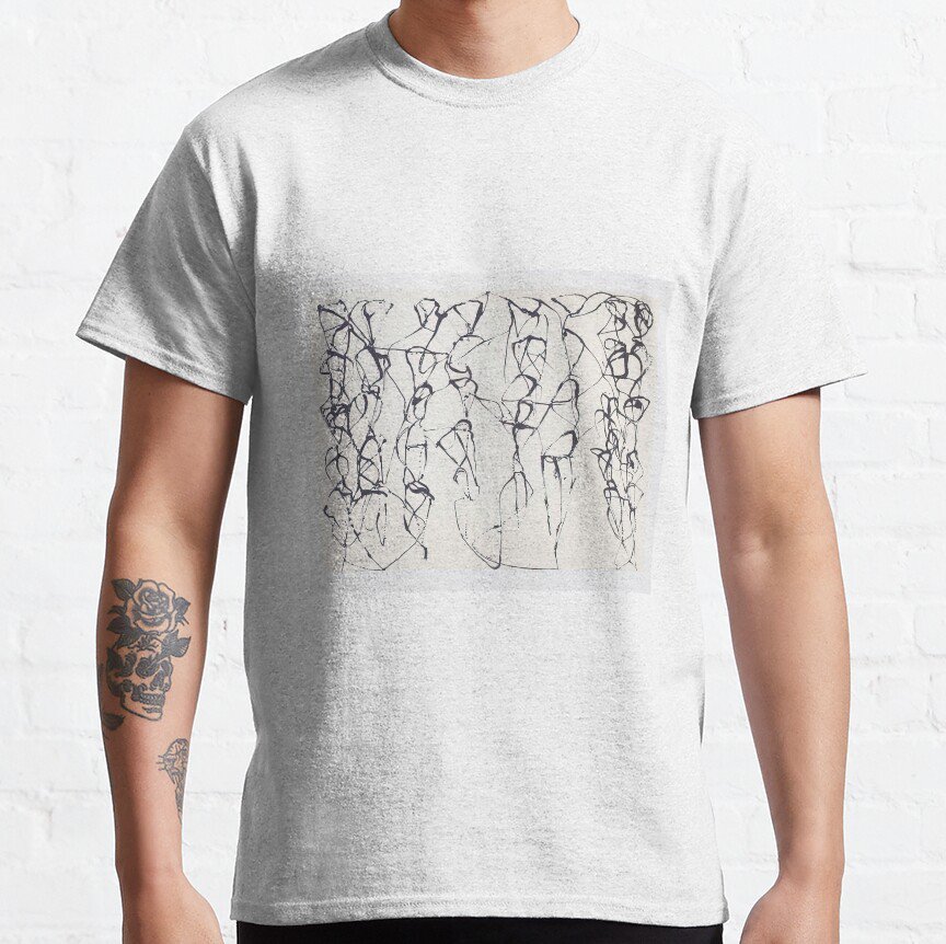 cold mountain series zen study 6 1991  - Brice Marden   T-shirt