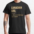 Canadian Girl Definition Canada in Gold T-shirt