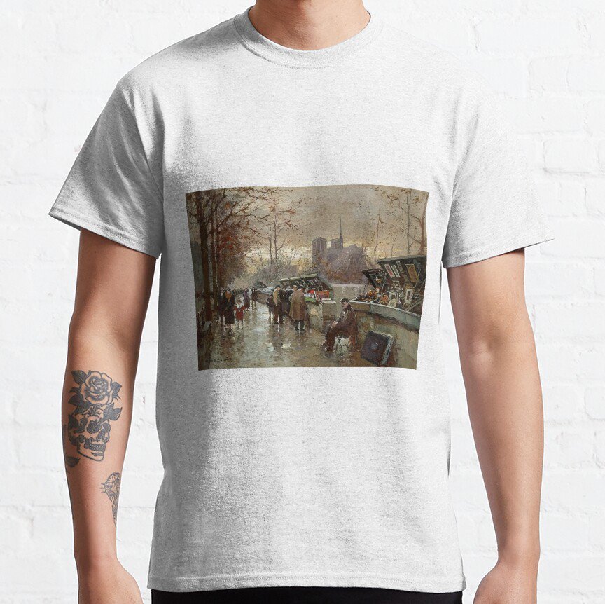 bouquinistes-de-notre-dame    - Edouard Cortes T-shirt