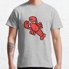 Lobsters Pattern on Light Pink T-shirt