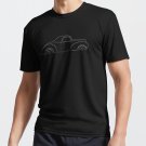 1941 Willys Coupe - profile stencil, white T-shirt