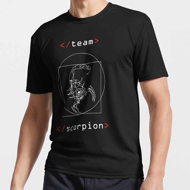 Team Scorpion Da vinci Vitruvian Scorpion T-shirt