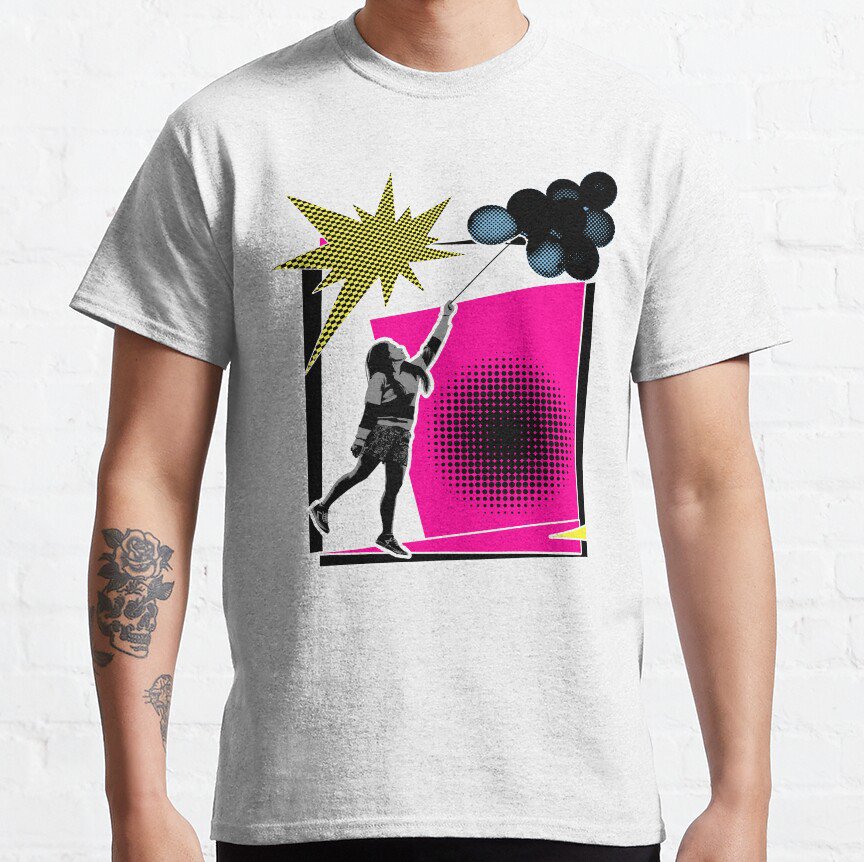 Vintage 90s Pop Art Ballon girl T-shirt
