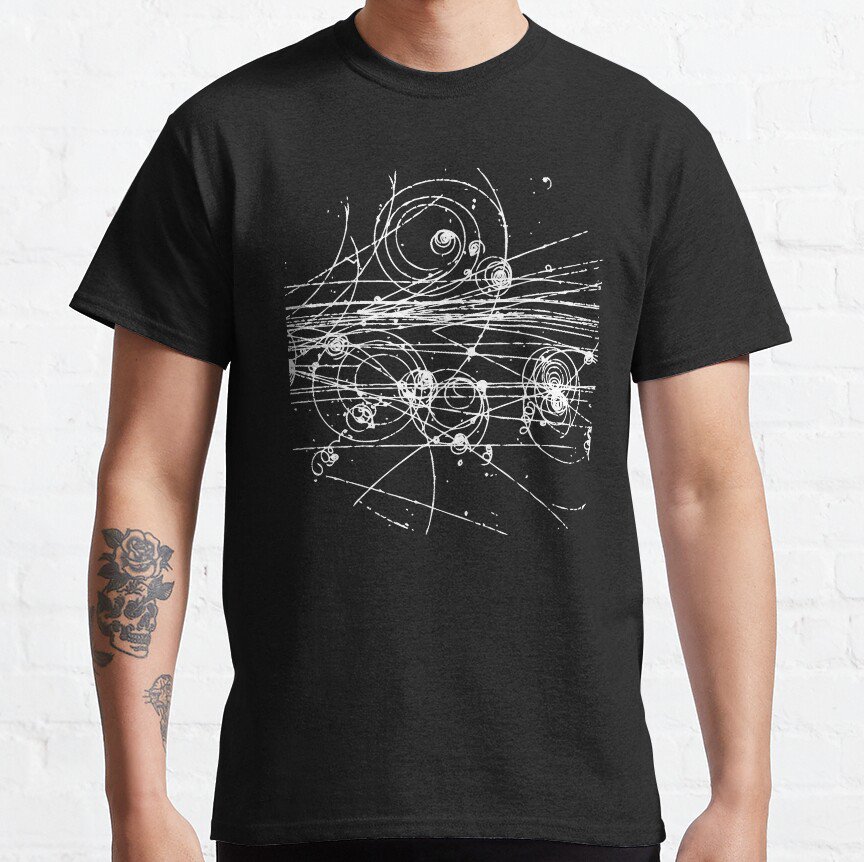 Bubble Chamber- Particle Tracks, Physics, Particle Physics T-shirt